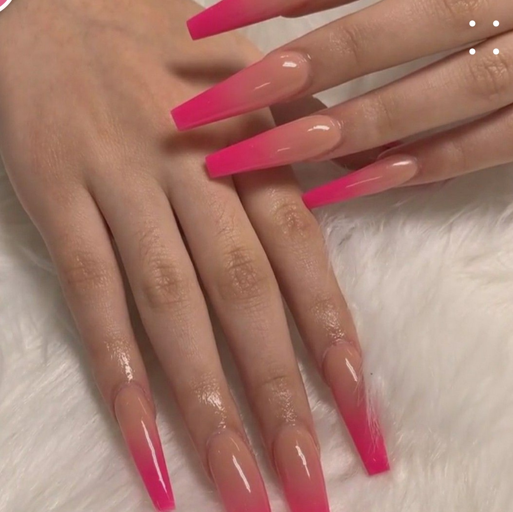 Soft pink manicure